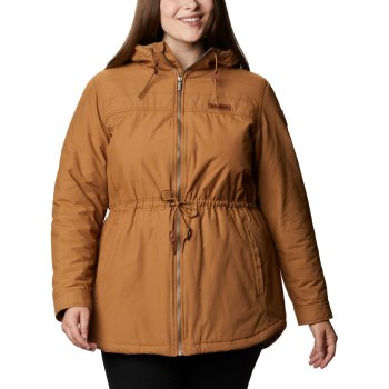 Dámské Bundy Columbia Chatfield Hill Plus Size Hnědé IJVXAG859